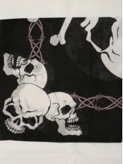 White Skull Bandana